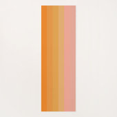 付勢オレンジとピンクのヨガマット ヨガマット (裏面)