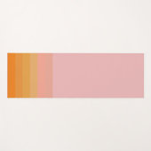 付勢オレンジ色ピンク水平線ヨガマット ヨガマット (正面(横))