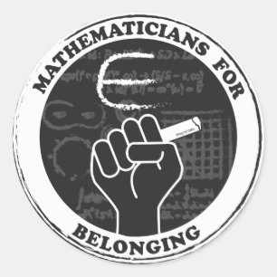 付属ステッカーの数学者 ラウンドシール