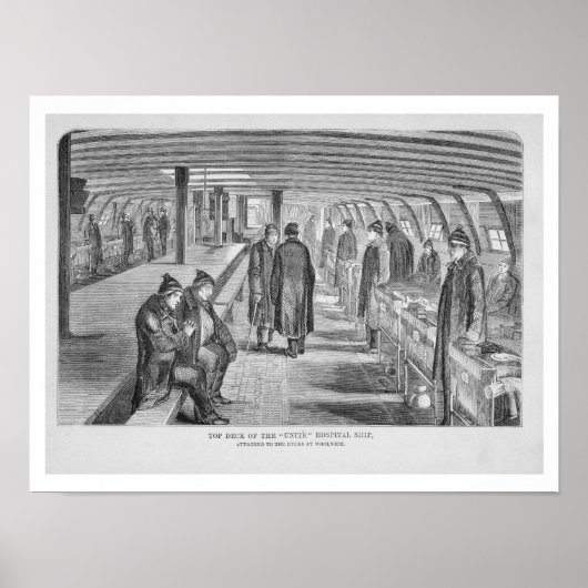 付属病院船「ユナイト」のトップデッキ ポスター (正面)