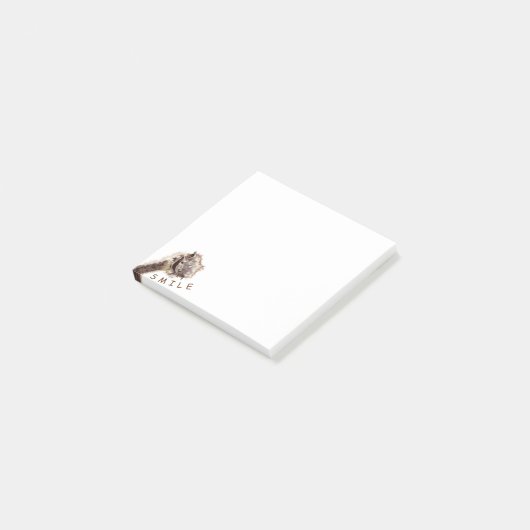 付箋おもしろいハッピーダリッチスマイル – あなたのテキスト ポストイット (アングル)