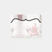 付箋カントリーウッド鍵からマイハート素朴T ポストイット (正面)