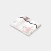 付箋カントリーウッド鍵からマイハート素朴T ポストイット (アングル)