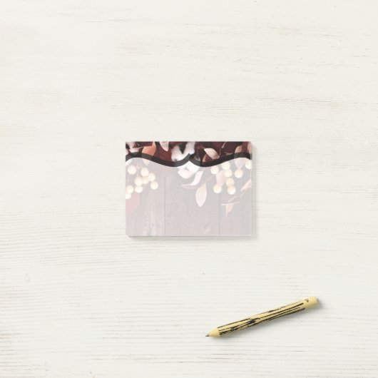 付箋コットンブランチオンダークウッドステムカウント ポストイット (デスク上)