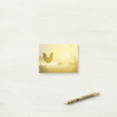 付箋サニーモーニングファームカントリーサ素朴ン ポストイット (デスク上)