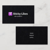 付箋名刺 名刺 (正面/裏面)