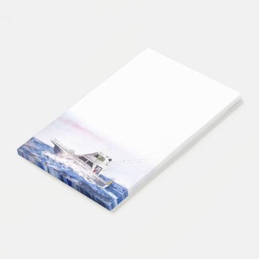 付箋魚釣りボート ポストイット (アングル)