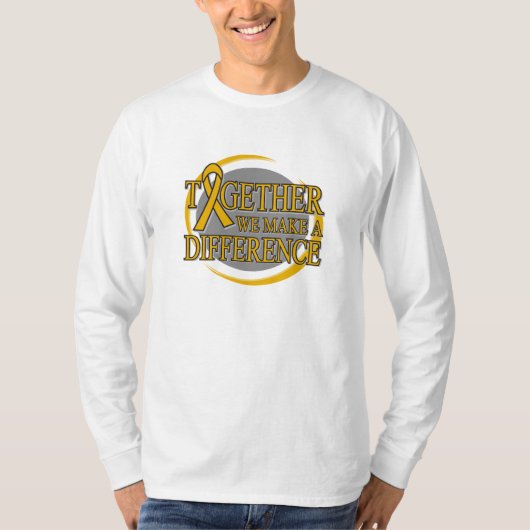 付録蟹座一緒に私達は違いを生じます Tシャツ (正面)