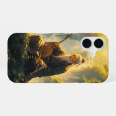 仙人の山水画 iPhone 16ケース (裏面横)
