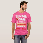 仙人カニ恋人シャツ海動物ペットシェルミットcr tシャツ (正面フル)