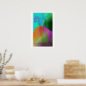 仙人タロットカードサイケデリックポスター ポスター (キッチン)