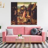 仙人紋章(パネル上の油) キャンバスプリント (インサイチュ (リビング))