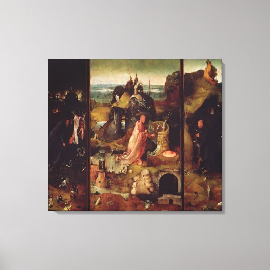 仙人紋章(パネル上の油) キャンバスプリント (正面)