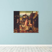 仙人紋章(パネル上の油) キャンバスプリント (インサイチュ (ウッドフロア))