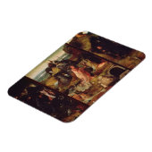 仙人紋章(パネル上の油) マグネット (左側)