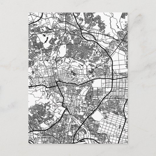 仙台市地図 ポストカード (正面)