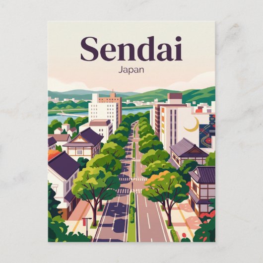 仙台,日本 ポストカード (正面)