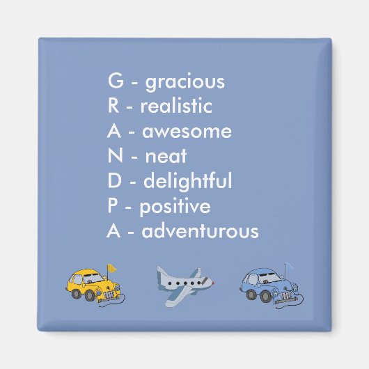 仙骨おじいちゃん マグネット (正面)