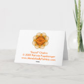 「仙骨チャクラを開く」ノート カード (裏面)