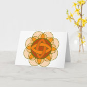 「仙骨チャクラを開く」ノート カード (黄色い花)