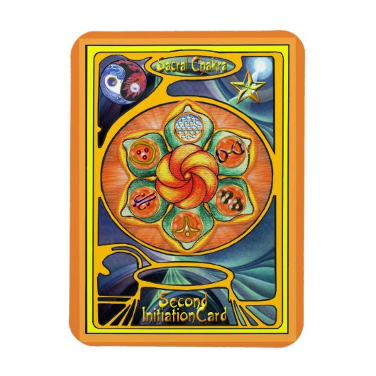 仙骨チャクラマンダラ マグネット (縦)