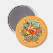 仙骨チャクラマンダラ マグネット (正面/裏面)