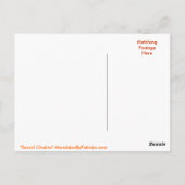 「仙骨チャクラ」はがき ポストカード (裏面)