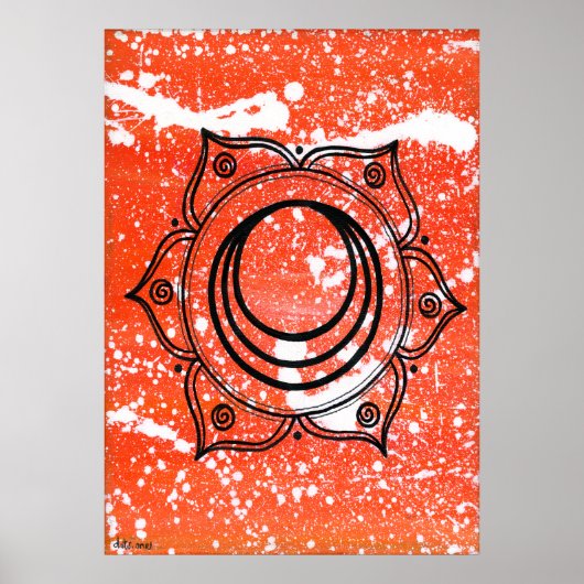 仙骨チャクラ ポスター (正面)