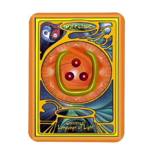 仙骨チャクラ – 方向 マグネット (縦)