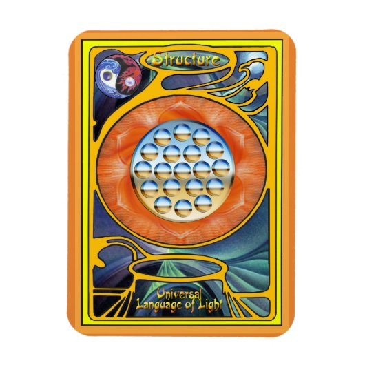 仙骨チャクラ – 構造 マグネット (縦)