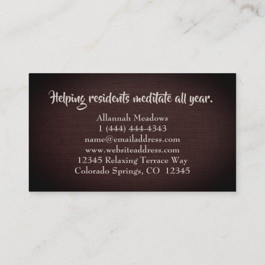 代々木プロフェッショナル 名刺 (裏面)