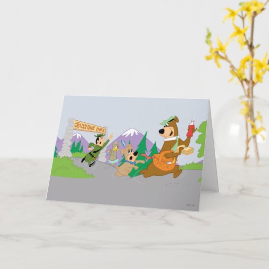 代々木熊のピクニク素晴らしバスケット脱出 カード (黄色い花)