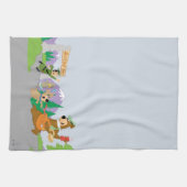 代々木熊のピクニク素晴らしバスケット脱出 キッチンタオル (横)