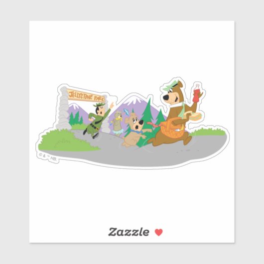 代々木熊のピクニク素晴らしバスケット脱出 シール (シート)