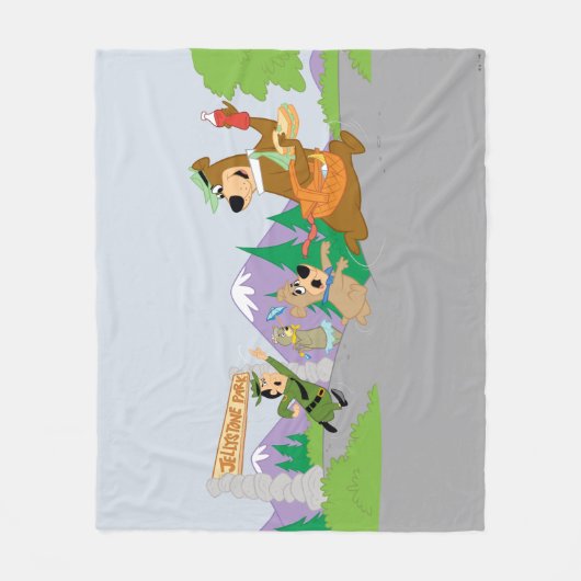 代々木熊のピクニク素晴らしバスケット脱出 フリースブランケット (正面)