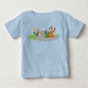 代々木熊のピクニク素晴らしバスケット脱出 ベビーTシャツ