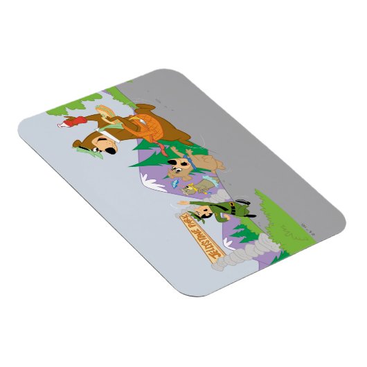 代々木熊のピクニク素晴らしバスケット脱出 マグネット (右側)