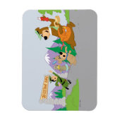 代々木熊のピクニク素晴らしバスケット脱出 マグネット (縦)