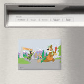 代々木熊のピクニク素晴らしバスケット脱出 マグネット (インサイチュ (食洗機))