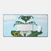 代おもしろい木ドラゴン デスクマット (キーボード&マウス)