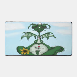 代おもしろい木ドラゴン デスクマット