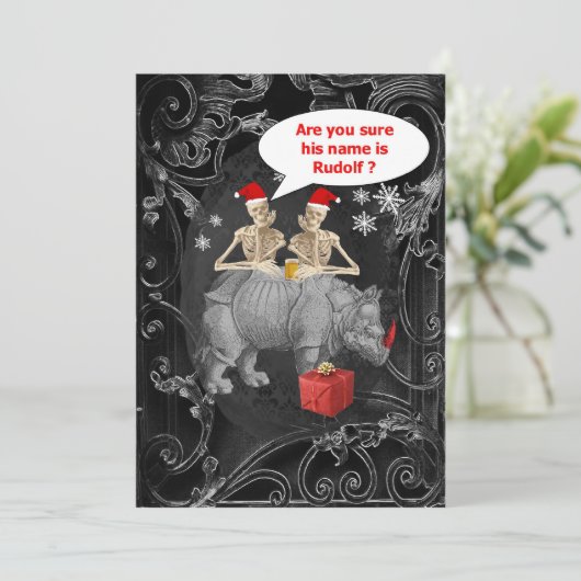 代わりとなるおもしろいなゴシック様式クリスマス 招待状 (スタンド正面)