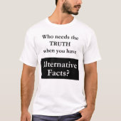 代わりとなる事実の白のTシャツ Tシャツ (正面)