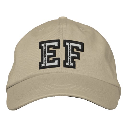 代わりとなる服装の基本的な調節可能な帽子 刺繍入りキャップ (正面)