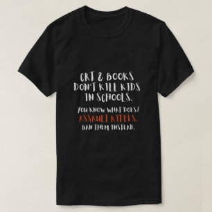 代わりにアサルトライフルを禁止タイポグラフィ Tシャツ