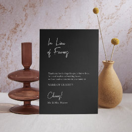 代わりにエコのフレンドリーカスタム結婚式の看板 ポスター