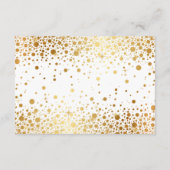 代わりにゴールドの飾り紙のコンフェッティ　景品の代わりにお願いします エンクロージャーカード (裏面)