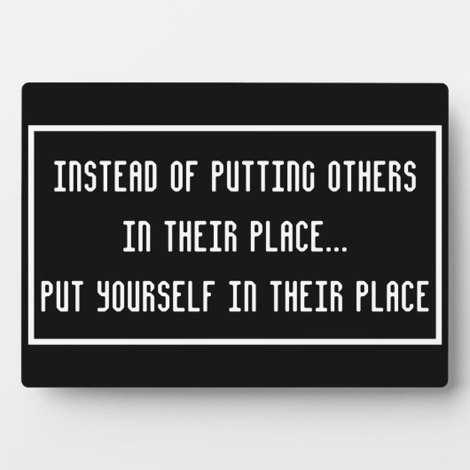 代わりに他人を置く代わりに…プラーク フォトプラーク (正面)