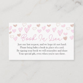 代わりに挿入カードにバレンタイン赤ちゃんシャワー本 エンクロージャーカード