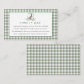 代わりに本を贈るカード、ダックブックカード 名刺 (正面/裏面)